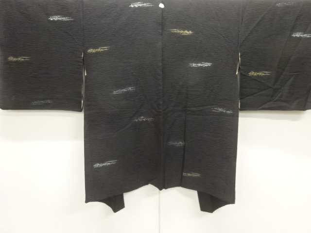 霞模様織出し一つ紋羽織